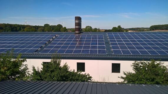 Photovoltaikanlage auf landwirtschaftl. Betrieb in Wewer